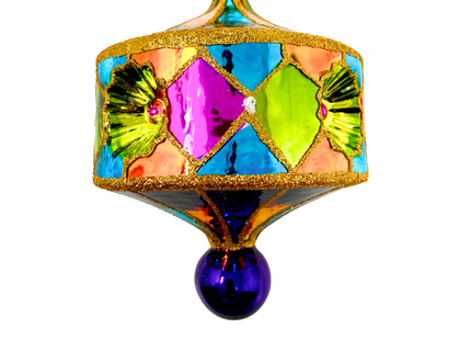South Beach Reflector Polish Glass Ornament