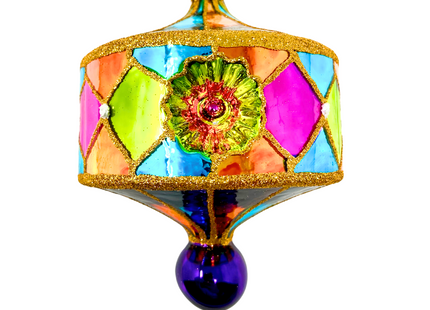 South Beach Reflector Polish Glass Ornament