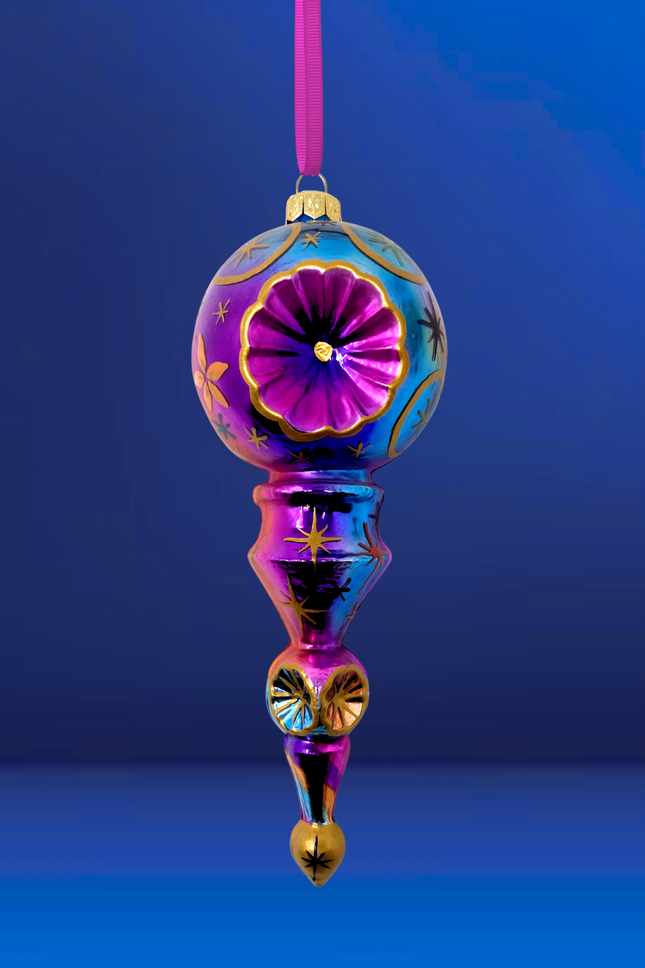 Stardust Komet Glass Christmas Ornament