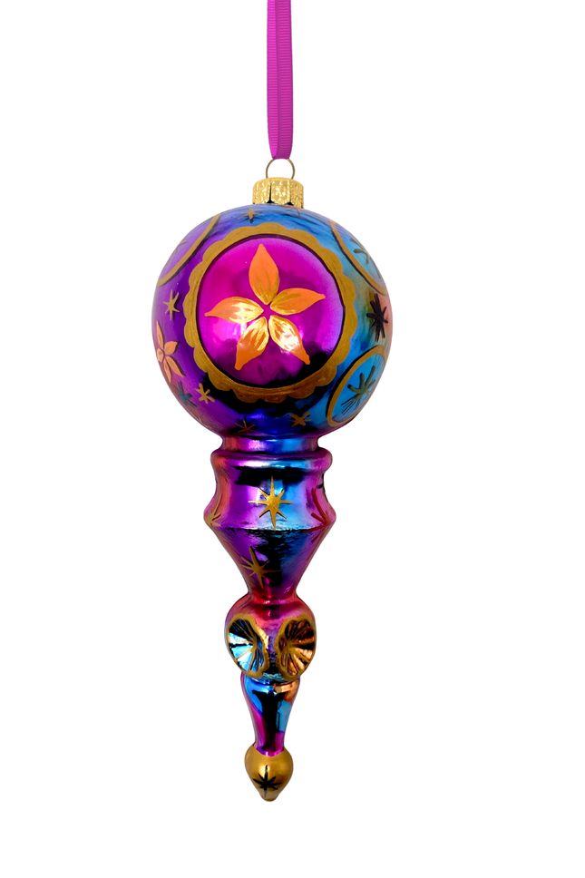 Stardust Komet Glass Christmas Ornament