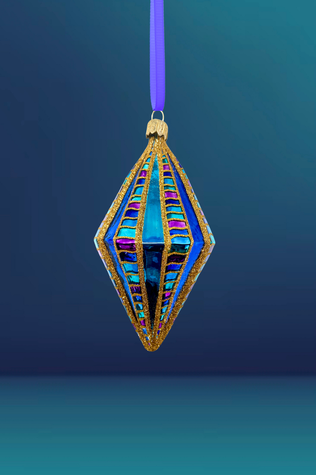 Large Stardust Diamond Glass Ornament