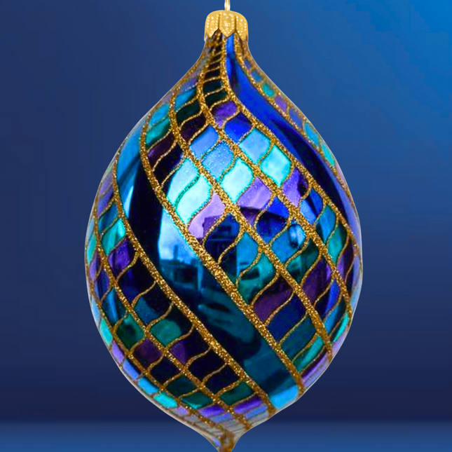 Stardust Spinner Glass Ornament
