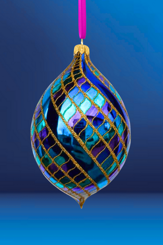 Stardust Spinner Glass Ornament