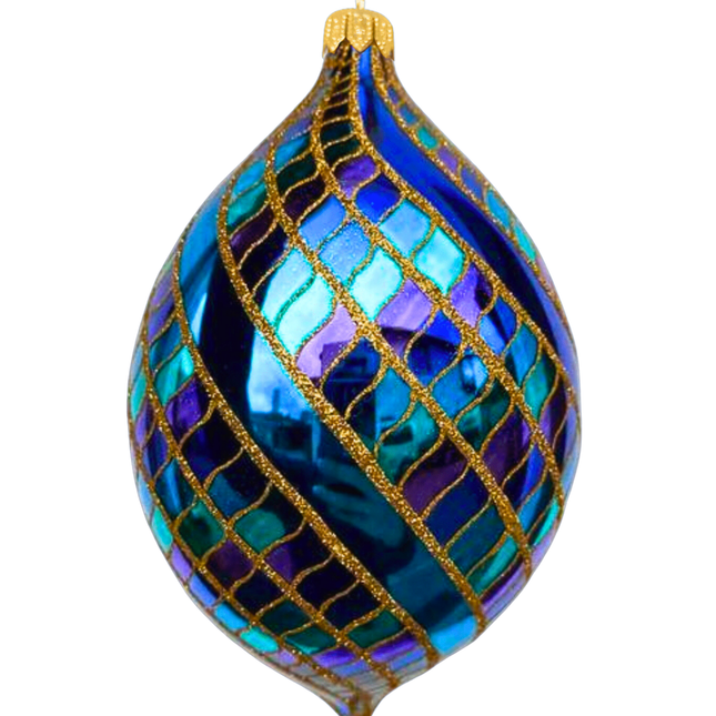 Stardust Spinner Glass Ornament