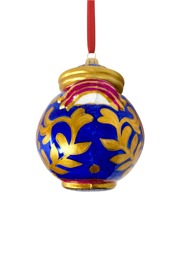 Star of Sicilia Jar Glass Christmas Ornament