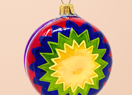 Star Yo-Yo Glass Ornament