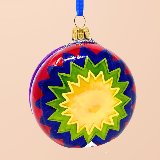 Star Yo-Yo Glass Ornament