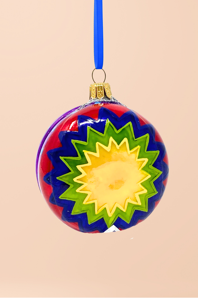 Star Yo-Yo Glass Ornament