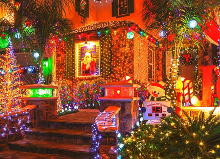 100 LED Green Wire String Light with connector - Multicolor