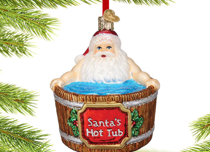 keepsake santas hot tub christmas ornament – Christmas ornament, holiday tree decoration or gift