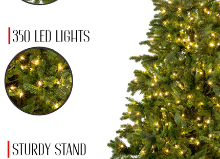 Prelit Calgary Spruce Christmas Tree with Warm White Lights