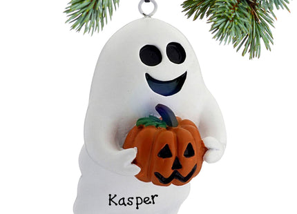 engraved personalized friendly ghost christmas ornament – Christmas ornament, holiday tree decoration or gift