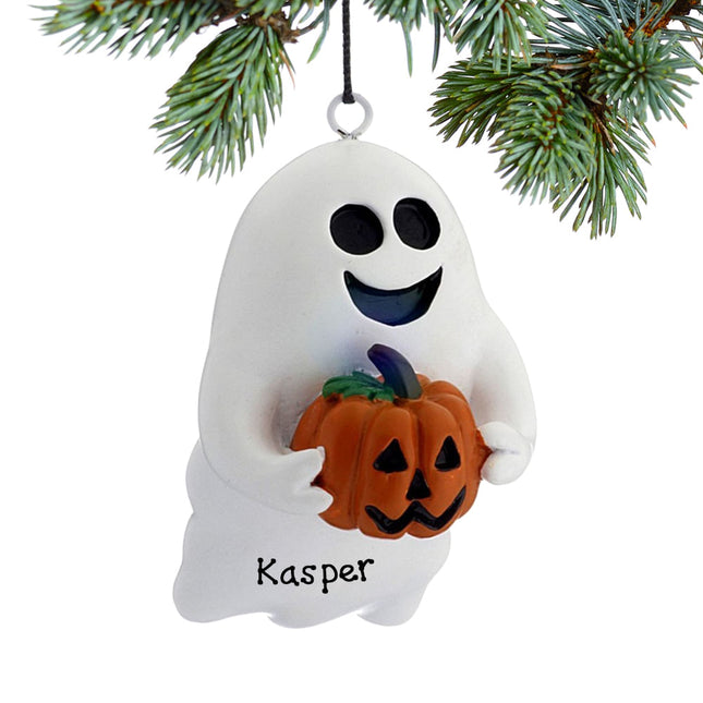 engraved personalized friendly ghost christmas ornament – Christmas ornament, holiday tree decoration or gift