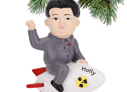 engraved personalized rocketman christmas ornament – Christmas ornament, holiday tree decoration or gift