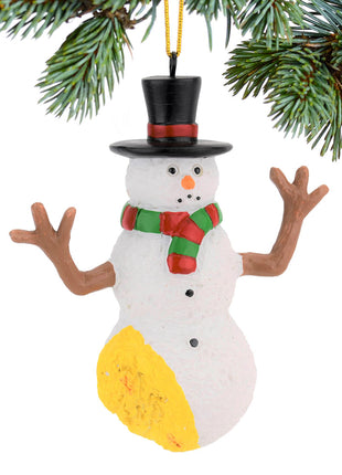 Pee on Snowman Ornament  by TREE BUDDEES Ornament