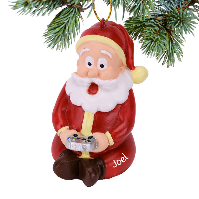 Gamer Santa Ornament