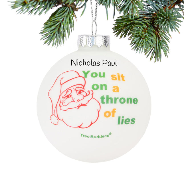 decorative personalized throne of lies christmas ornament – Christmas ornament, holiday tree decoration or gift