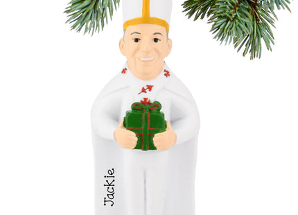 engraved personalized the pope christmas ornament – Christmas ornament, holiday tree decoration or gift