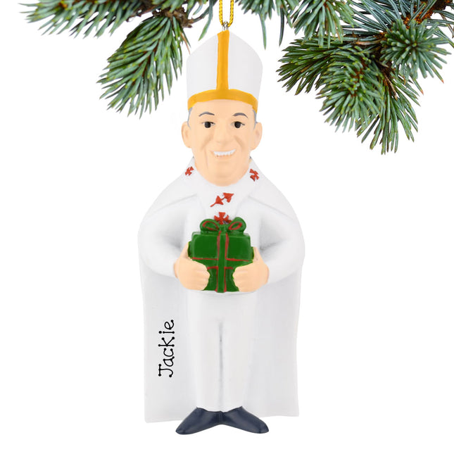 engraved personalized the pope christmas ornament – Christmas ornament, holiday tree decoration or gift