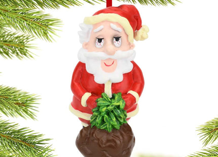 personalized personalized green christmas santa christmas ornament – Christmas ornament, holiday tree decoration or gift