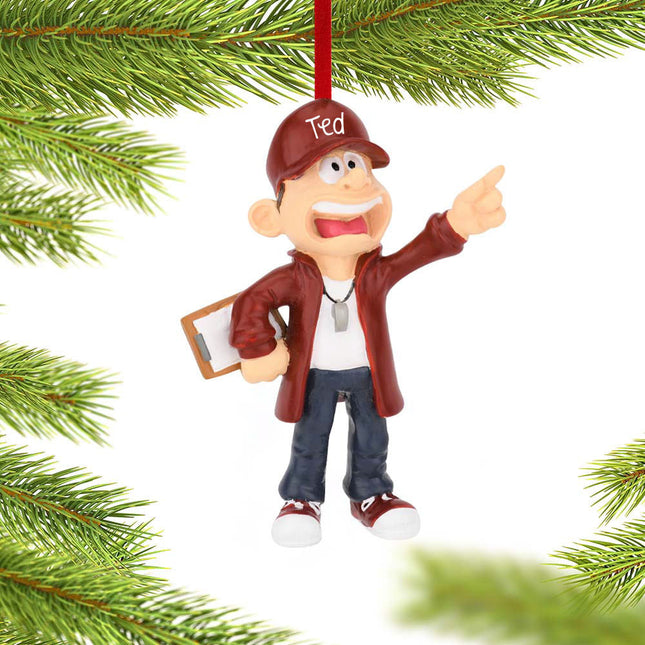 Coach Personalized Ornament