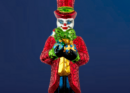 The Naughty List Snowman Glass Ornament