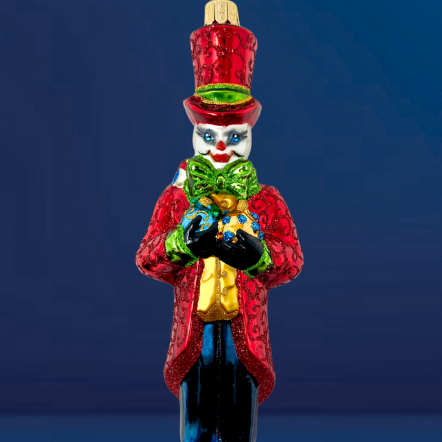 The Naughty List Snowman Glass Ornament