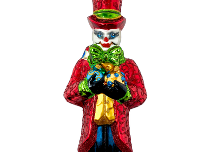 The Naughty List Snowman Glass Ornament