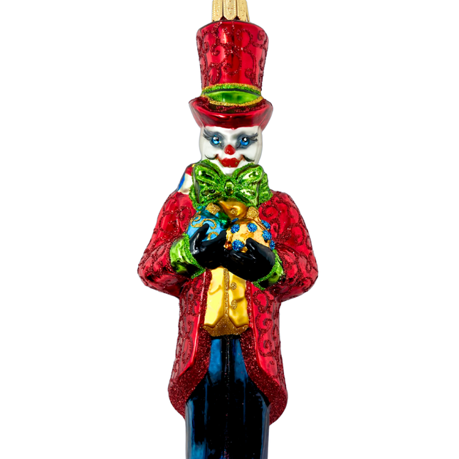 The Naughty List Snowman Glass Ornament