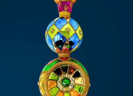 Topaz Sparkling Gem Finial Tree Topper