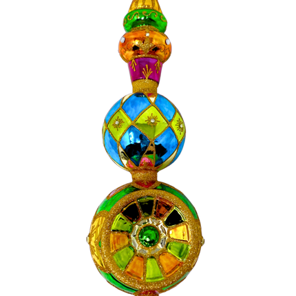 Topaz Sparkling Gem Finial Tree Topper