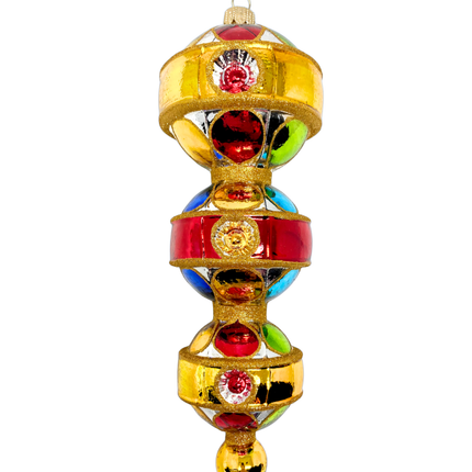 Triple Sevens Reflector Glass Ornament