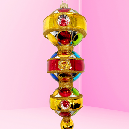 Triple Sevens Reflector Glass Ornament