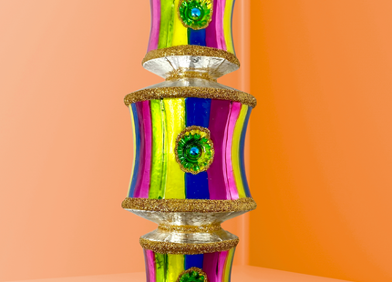 Tropicana Dazzler Glass Ornament