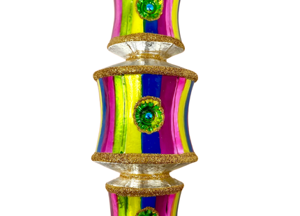 Tropicana Dazzler Glass Ornament