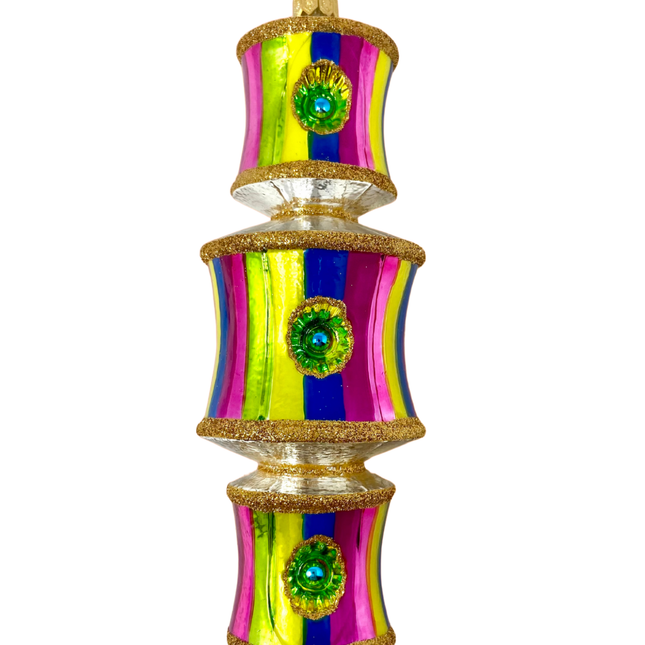 Tropicana Dazzler Glass Ornament