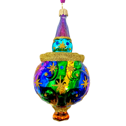 Twinkle Circus Clown Glass Ornament