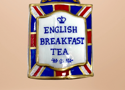 Union Jack Tin Glass Ornament