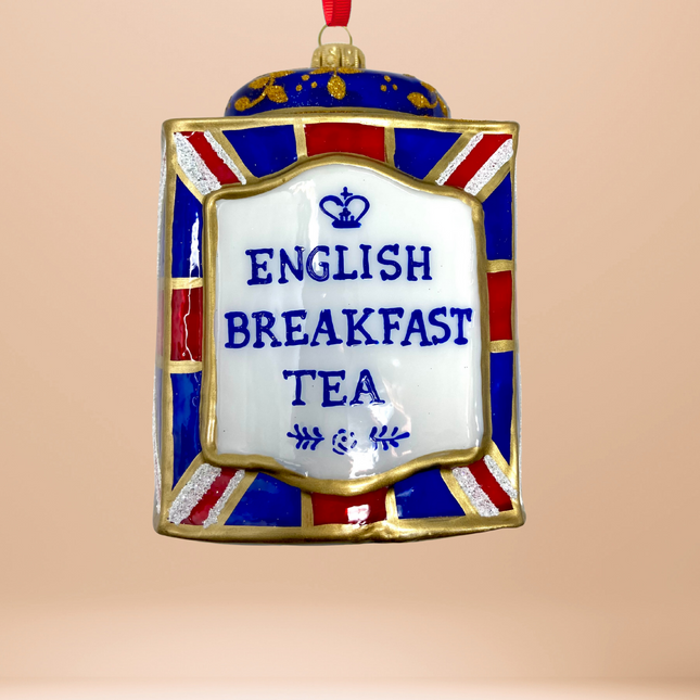 Union Jack Tin Glass Ornament