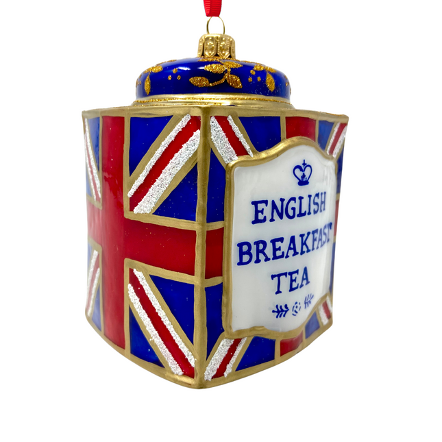 Union Jack Tin Glass Ornament