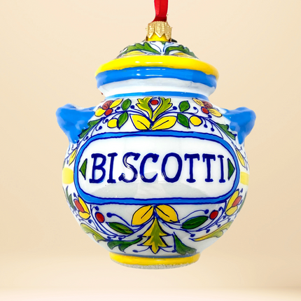 Valentino Cookie Jar Polish Glass Ornament