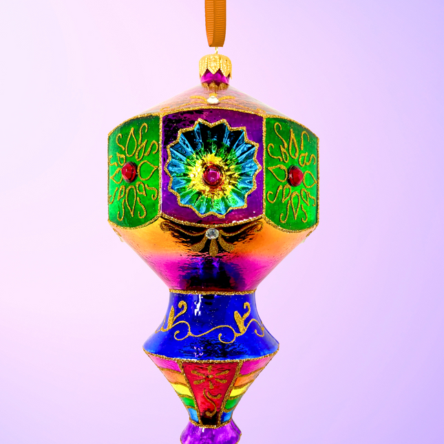 Vegas Prisma Polish Glass Ornament