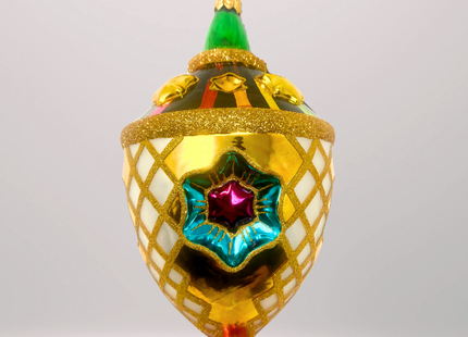 Venetian Harlequin Glass Christmas Ornament