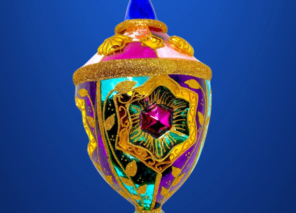 Venetian Lights Glass Christmas Ornament