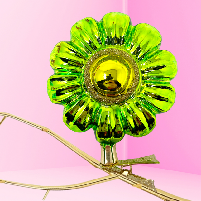 Verde Boho Charm Clip-On Polish Glass Ornament