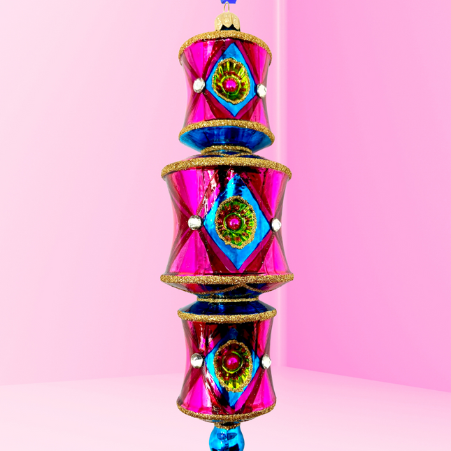 Viva Las Vegas Dazzler Glass Ornament