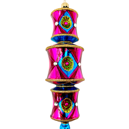 Viva Las Vegas Dazzler Glass Ornament
