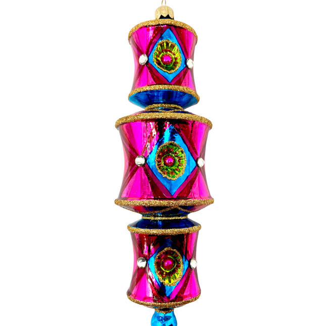 Viva Las Vegas Dazzler Glass Ornament