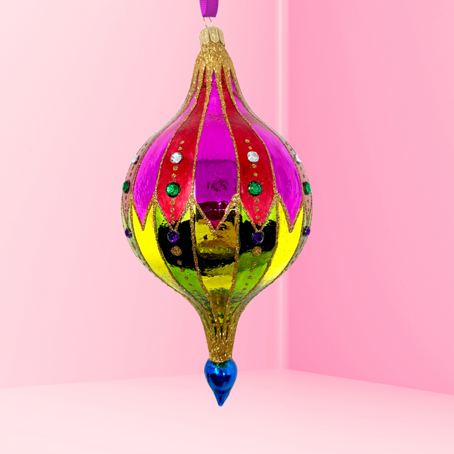 Rosie's Balloon Polish Glass Bauble