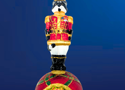 Westminster Raccoon Glass Christmas Ornament